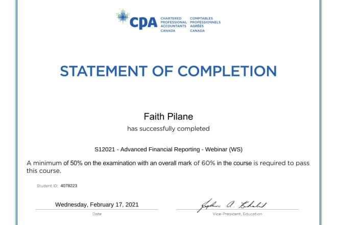 I will be your financial advisor
