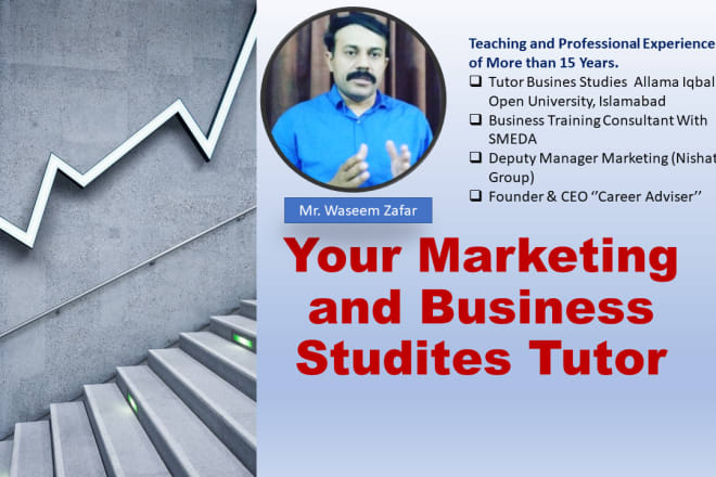 I will be your online tutor of marketing and business studies