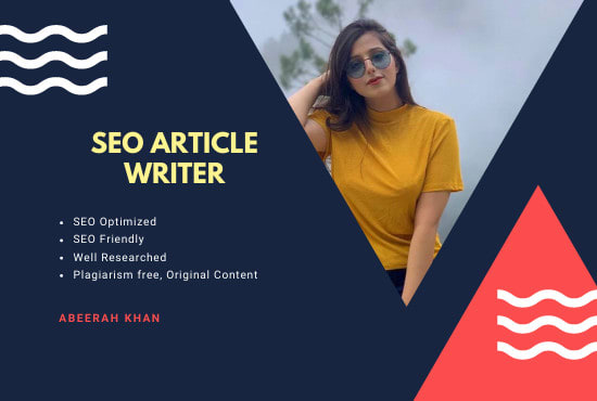 I will be your SEO article writer or blog content writer