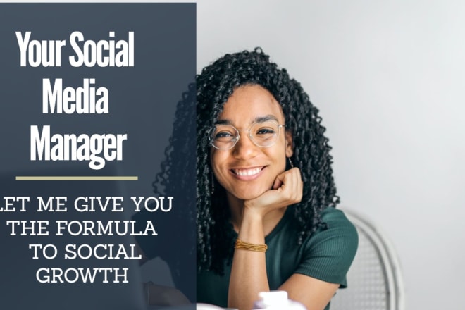 I will be your social media marketing manager and content creator