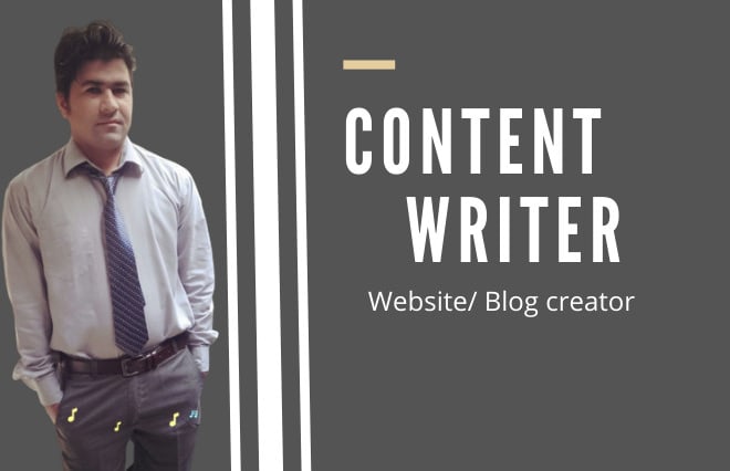 I will be your website content writer, article and blog writer