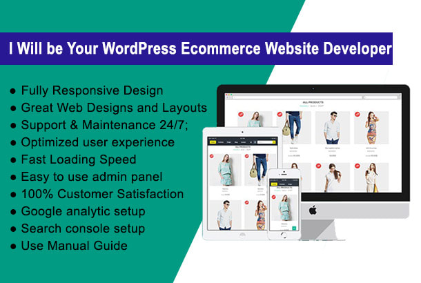 I will be your wordpress ecommerce website developer