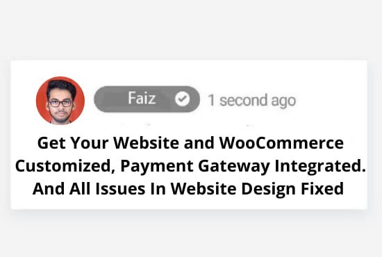 I will be your wordpress expert in woocommerce customization and payment gateway