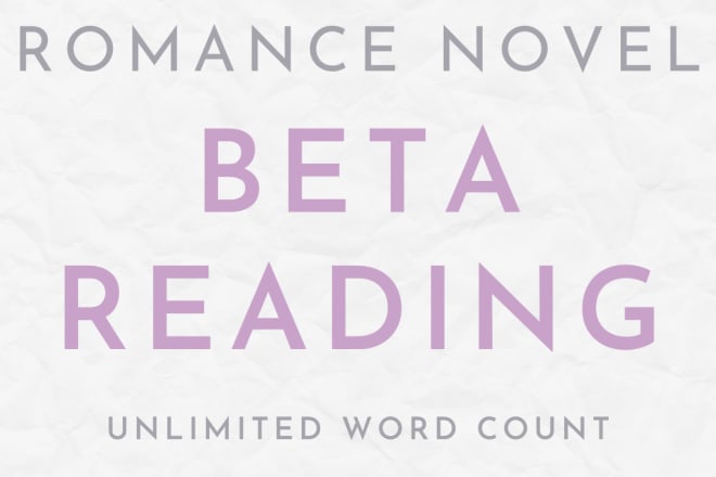 I will beta read your romance book