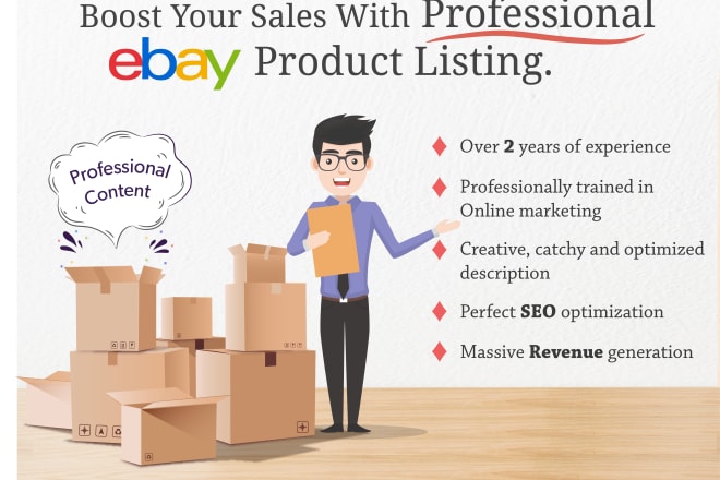 I will boost your sales with professional ebay product listing
