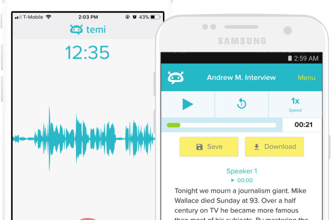 I will build 2 day google video intelligence, voice transcription app