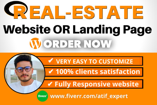 I will build a real estate investor landing page or website