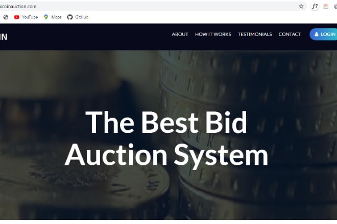 I will build a virtual coin auction website