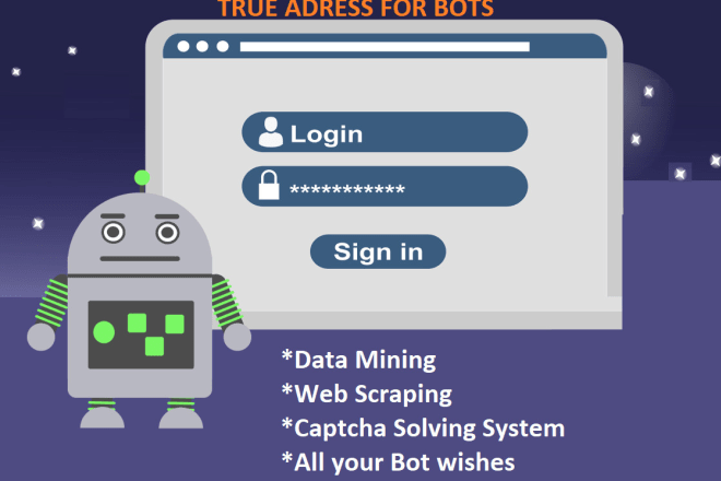 I will build bots for automation data mining web scraping crawler