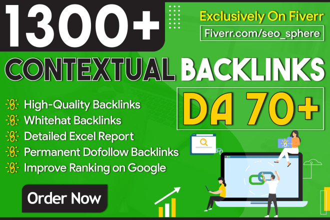 I will build manual contextual SEO dofollow backlinks service