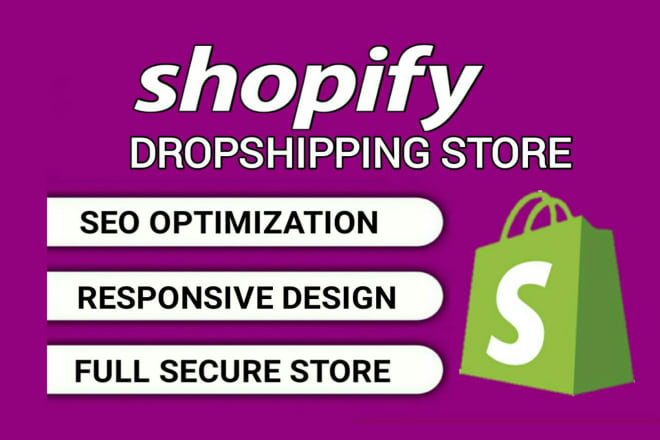 I will build shopify dropshipping store or shopify website