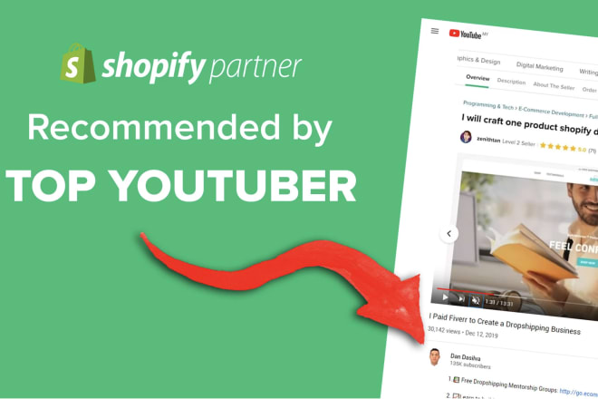 I will build top sales converting shopify dropshipping store