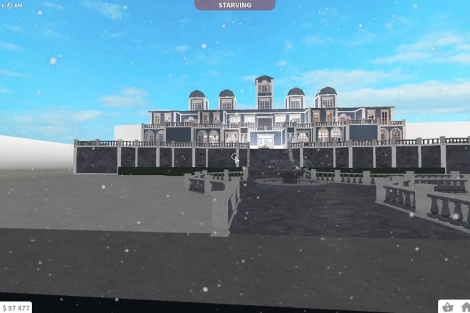 I will build you a highly detailed mansion on bloxburg