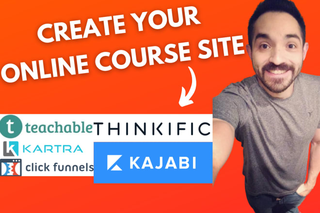 I will build your kajabi thinkific or teachable website