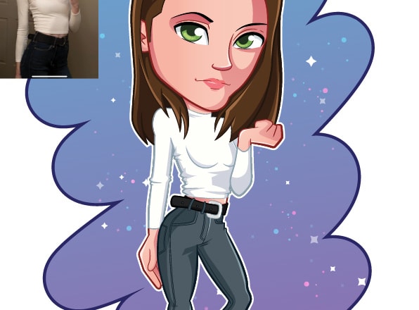 I will change your real photo to cartoon