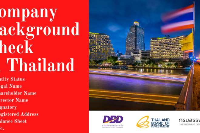 I will check a local thai company background
