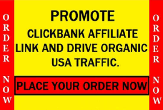 I will clickbank etsy promotion, affiliate link promotion, USA traffic