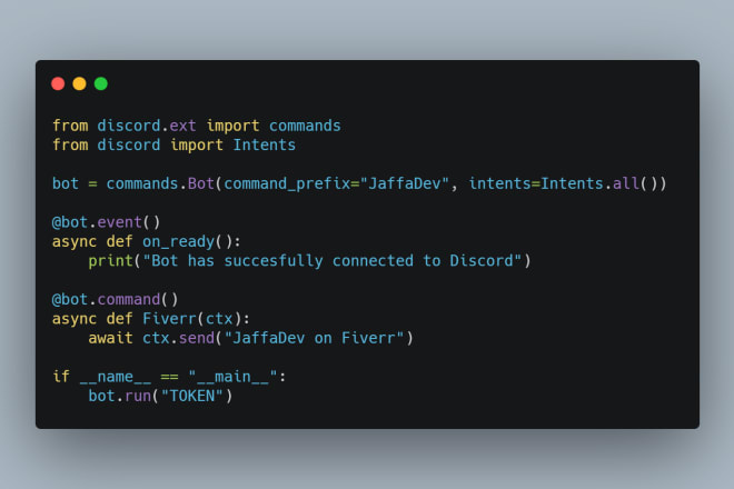 I will code you a discord bot