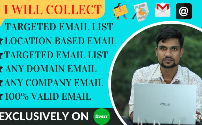 I will collect niche targeted valid email list to promote any business