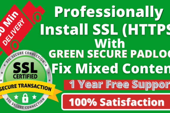 I will configure http to https install ssl certificate or ssl fix wordpress site