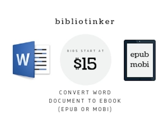 I will convert a word document into an ebook