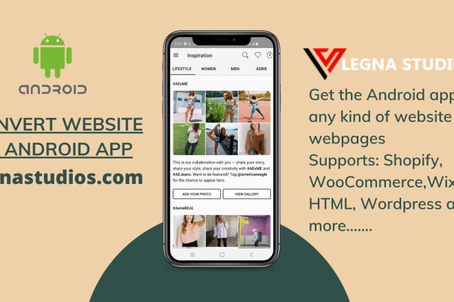 I will convert any website to android app