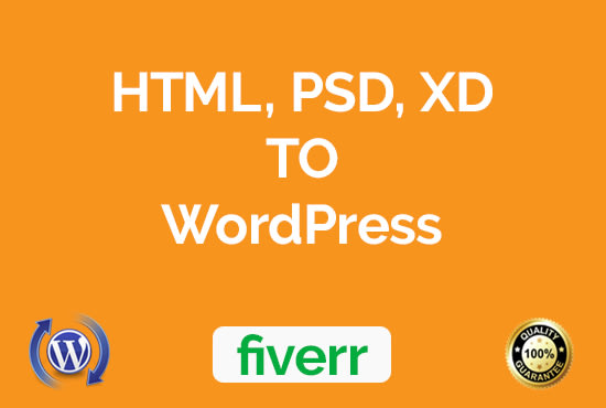 I will convert HTML to wordpress