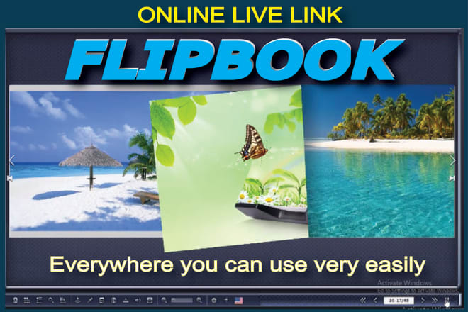 I will convert pdf, doc, xlc, ppt to a digital 3d flipbook or ebook with live URL