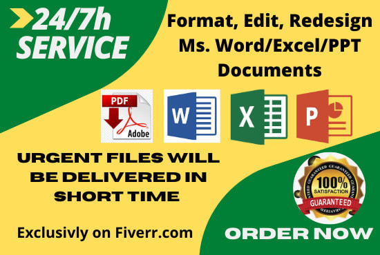 I will convert PDF to word PDF to excel and file conversion