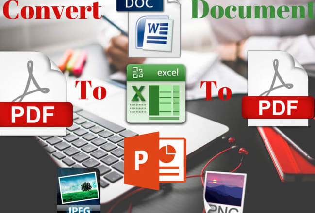 I will convert PDF to word,excel,power point,jpeg