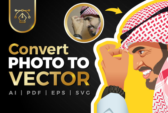 I will convert photo to cartoon, convert photo to vector