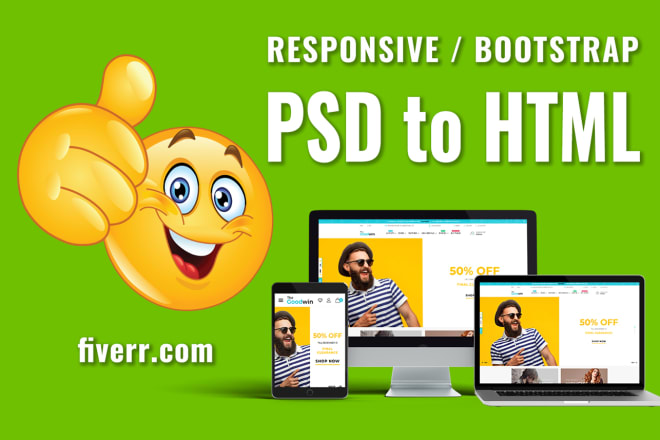 I will convert psd to html