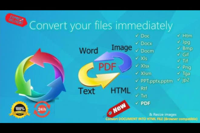 I will convert word to pdf or pdf to word