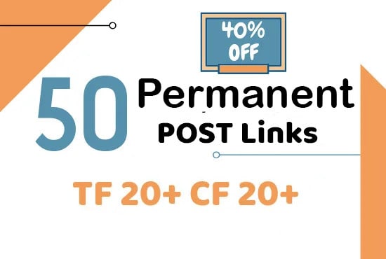 I will create 50 guest post high tf homepage links