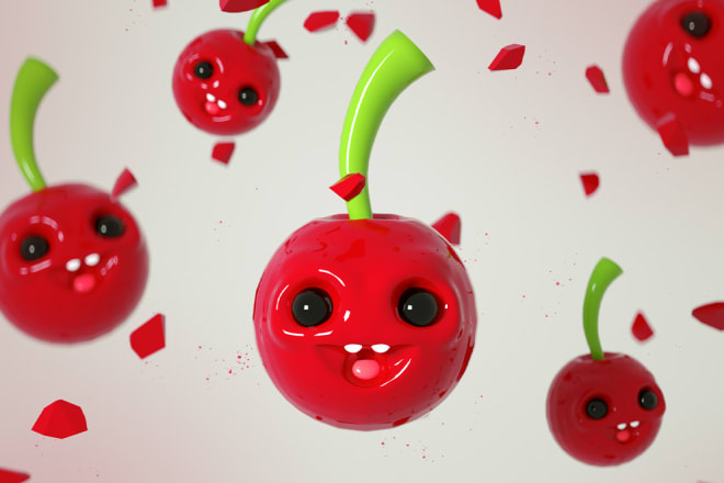 I will create a 3d cartoon food,stuff illustration