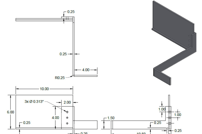I will create a 3d design from 2d cad, drawing or hand sketch
