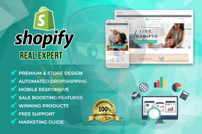 I will create a branded one product dropshipping store