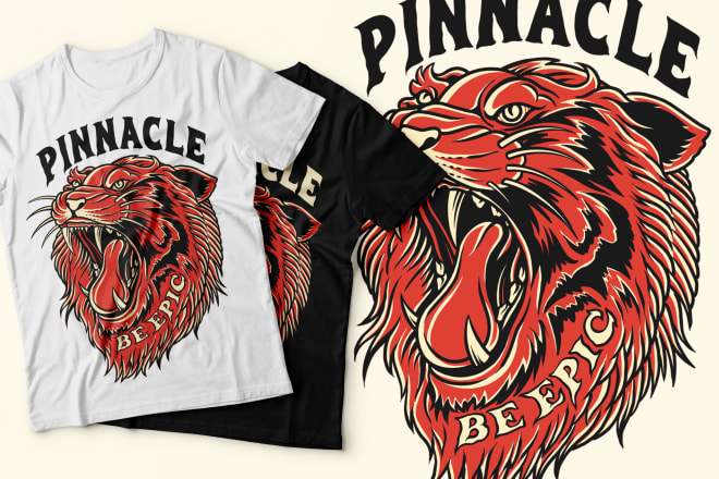 I will create a custom design illustration for your merch
