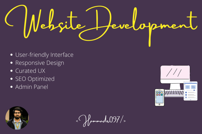 I will create a customized website with admin panel
