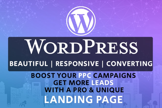 I will create a high conversion landing page for PPC campaigns