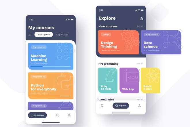 I will create a learing app like skillshare or udemy