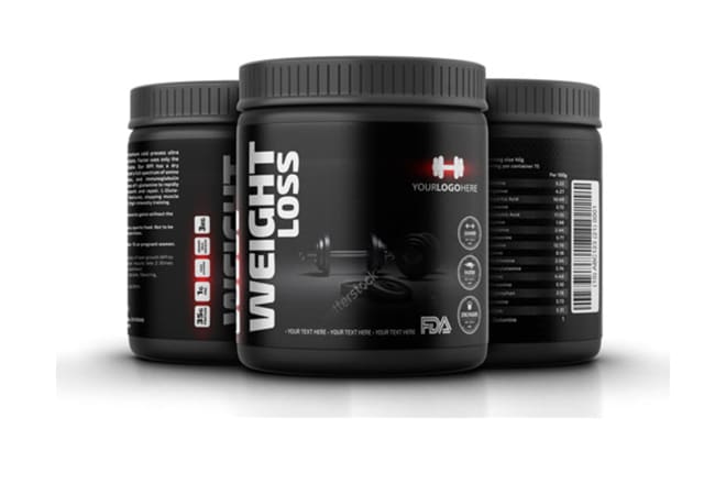 I will create a modern supplement label design