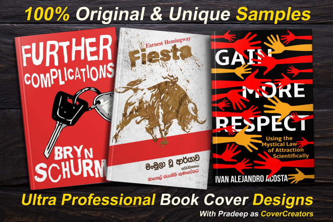 I will create a professional book cover