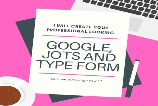 I will create a professional google,jot form,typeform,survey monkey