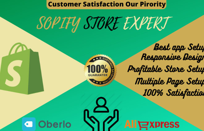 I will create a professional shopify store
