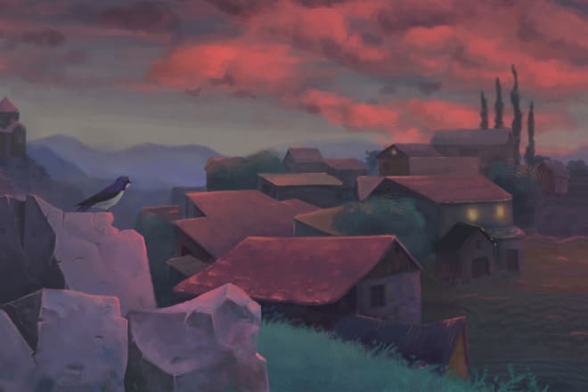 I will create a realistic landscape art