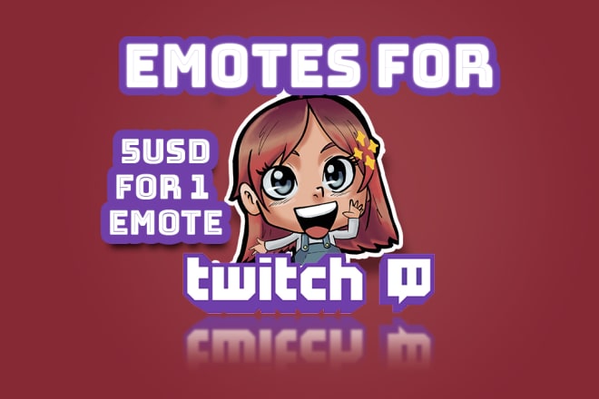 I will create amazing custom twitch portrait or custom emotes