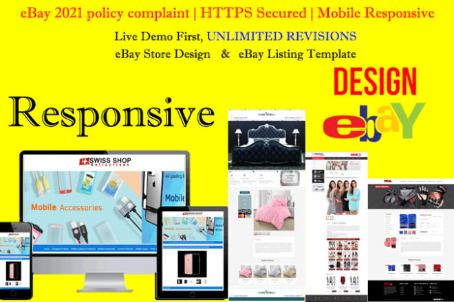 I will create amazing ebay store and custom listing template