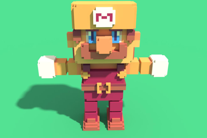 I will create amazing voxel art 3d pixel art