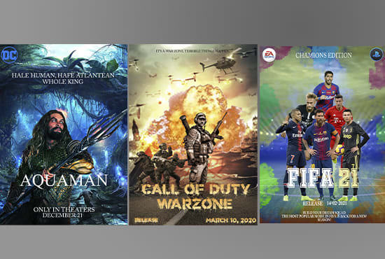 I will create an amazing poster